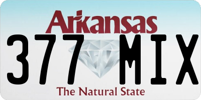 AR license plate 377MIX
