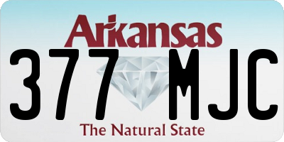 AR license plate 377MJC
