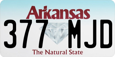 AR license plate 377MJD