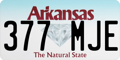 AR license plate 377MJE