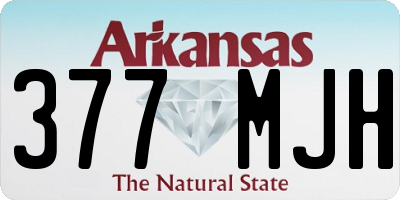 AR license plate 377MJH