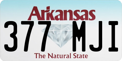 AR license plate 377MJI