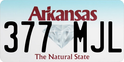 AR license plate 377MJL
