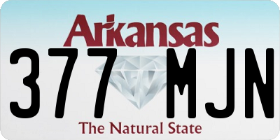 AR license plate 377MJN