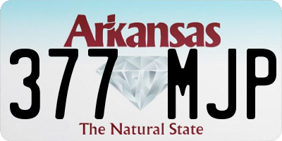 AR license plate 377MJP