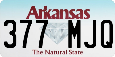 AR license plate 377MJQ