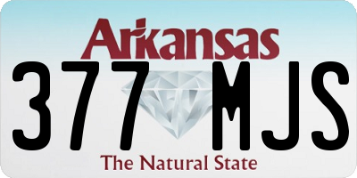 AR license plate 377MJS