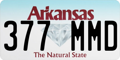 AR license plate 377MMD