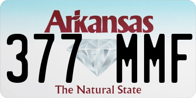 AR license plate 377MMF