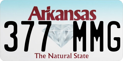 AR license plate 377MMG