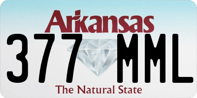AR license plate 377MML