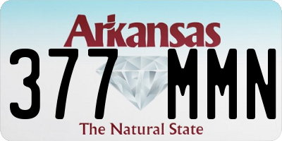 AR license plate 377MMN