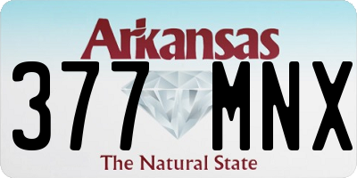 AR license plate 377MNX