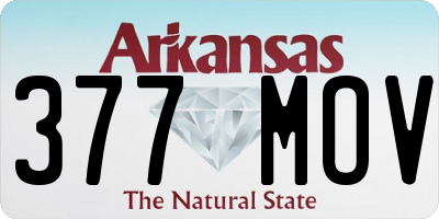 AR license plate 377MOV