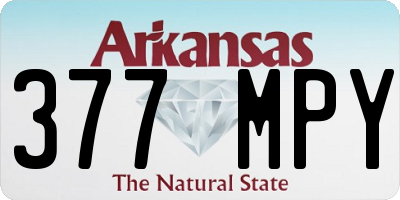 AR license plate 377MPY