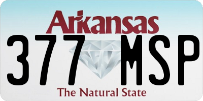 AR license plate 377MSP