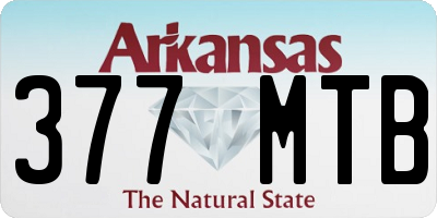 AR license plate 377MTB