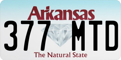 AR license plate 377MTD