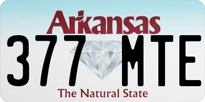 AR license plate 377MTE