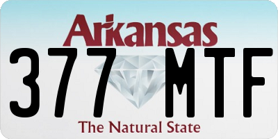 AR license plate 377MTF