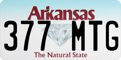 AR license plate 377MTG