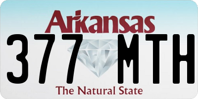AR license plate 377MTH