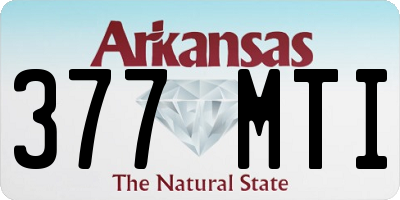 AR license plate 377MTI