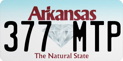 AR license plate 377MTP