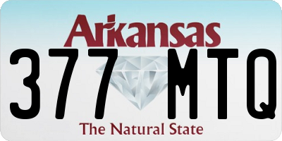 AR license plate 377MTQ