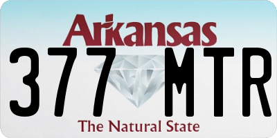 AR license plate 377MTR