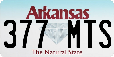 AR license plate 377MTS