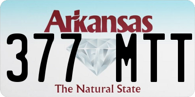 AR license plate 377MTT