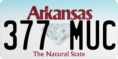 AR license plate 377MUC