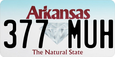 AR license plate 377MUH