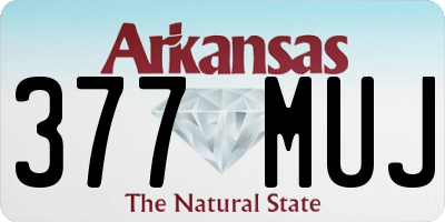 AR license plate 377MUJ