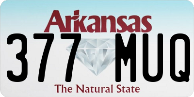 AR license plate 377MUQ