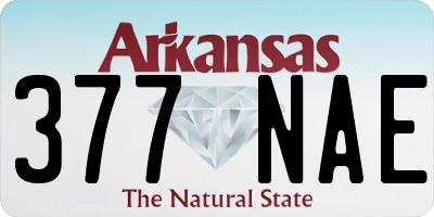 AR license plate 377NAE