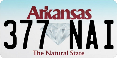 AR license plate 377NAI