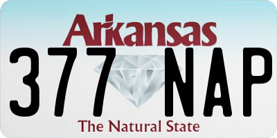AR license plate 377NAP