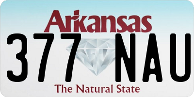 AR license plate 377NAU