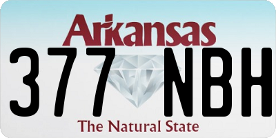 AR license plate 377NBH