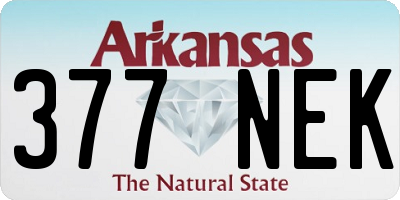 AR license plate 377NEK