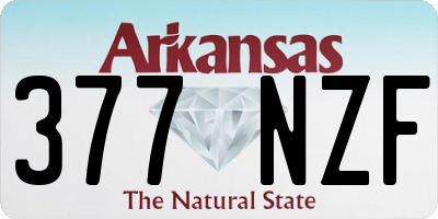 AR license plate 377NZF