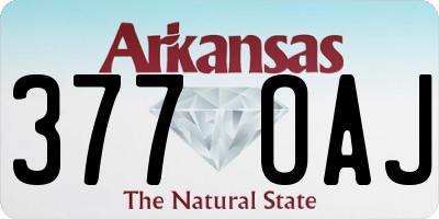 AR license plate 377OAJ