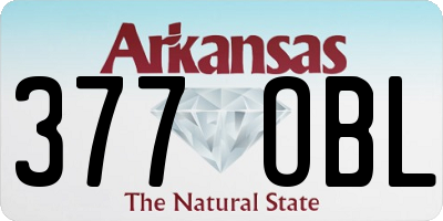 AR license plate 377OBL
