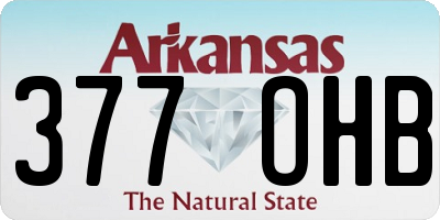 AR license plate 377OHB