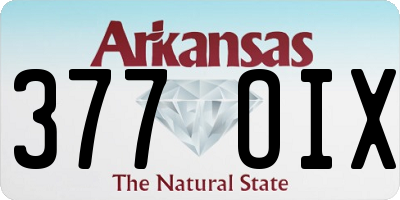 AR license plate 377OIX