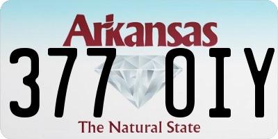 AR license plate 377OIY