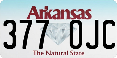 AR license plate 377OJC