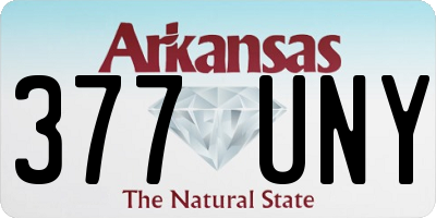 AR license plate 377UNY